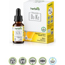 Herbina Vitamin D3K2 Damla ve Sprey