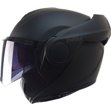 MTS M969 Matt Black Motosiklet Modüler Kask 180 Derece Çene Açılır Abs Material Motorcu Kaskı