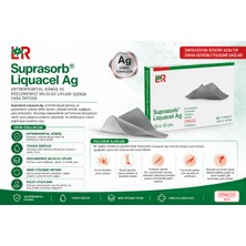 Lohmann & Rauscher Suprasorb Liquacel Ag Gümüş ve Güçlendirici Selüloz Lif Içerikli Yara Örtüsü 10CM x 10CM 142504 1 Adet