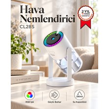 Yıldızlı Gökyüzü Projeksiyonlu Hava Nemlendirici Araç Içi Ofis Uyumlu Rgb Işıklı Döner Başlıklı Taşınabilir Buhar Makinesi [280 Ml]