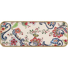 LuckyArt Paisley Dekoratif Emaye Tepsi 33 cm