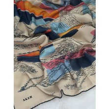 Aker AKER-9146701-311 Ipek Krep Saten Eşarp