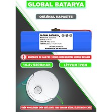 Global Batarya Roborock Q8 Max Pro Uyumlu Robot Süpürge Bataryası 14.4V 5200MAH Pil (Orijinal Kapasite)