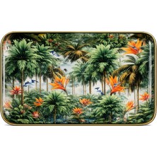 LuckyArt Palmetto Dekoratif Emaye Tepsi 18 cm