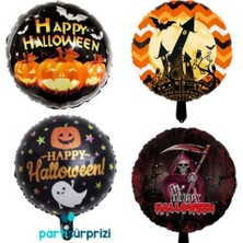 Parti Sürprizi Halloween Cadılar Bayramı 4lü Folyo Balon Set