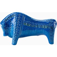Bitossi Home Figura Di Toro 32 cm Dekoratif Seramik Boğa Heykeli