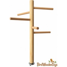 Bird Wooden Toys Birdwoodentoys Ahşap Kuş Tüneği Kafes Üstü Çoklu Oyun Tüneği – Muhabbet Kuşu, Sultan Papağanı, Sevda ve Forpus Tüneği