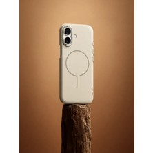 Remax Originalcolor Apple iPhone 17 Magsafe Uyumlu Metal Tuşlu Premium Kılıf Rmc-11 Beyaz