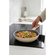 Cooker Cliff 24 cm Seramik Kaplama Tava Krem CKR4647