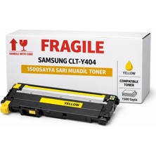 Fragile Fragıle Samsung CLT-Y404 1500SAYFA Sarı Muadil Toner