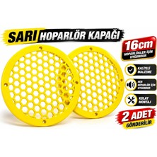 YSN Sounds Sarı 16CM Hoparlör Kapağı - Sarı Kaliteli Plastik Midrange Hoparlör Kapak 16 cm - 2 Adet