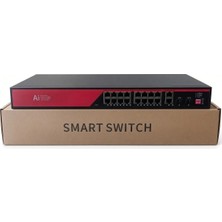Ezcool EZ-16PSX-SFP 16 Port 16FE+2GE+2SFP 240W Gigabit Poe Switch