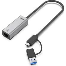 Unitek Unıtek Hibrit Usb-C/usb-A 2.5 Gigabit Ethernet Adaptörü (U1313CGY01)