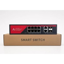 Ezcool EZ-08PSX-SFP 8 Port 8ge+2ge+2sfp 120W Gigabit Poe Switch