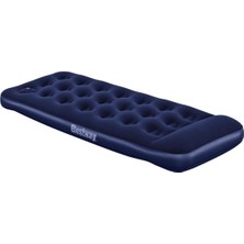 Bestway Tek Kişilik Hava Yatağı, Entegre Ayak Pompalı, 185 x 76 x 28 cm