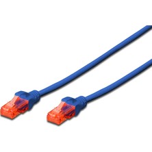Digitus Dıgıtus 0.25METRE Cat6 Utp DK-1617-0025 Mavi Patch Kablo (10'lu Paket)
