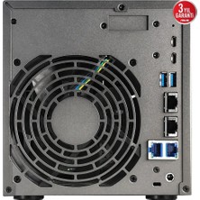 Asustor 4diskli Ryzen V3C14-16GB Ddr5 Ecc RAM-2-10GBE Nas Server Lockerstor 4 Gen3 AS6804T / 90IX01T4-BW3S00