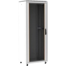 Ager 36U 600X600MM Dikili Tip Beyaz Kabinet Vega Cam Kapak