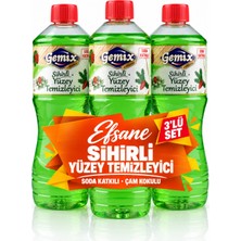 Mr. Bor Soda Katkılı Ultra Güçlü Yeşil Mutfak Banyo Yüzey Temizleyici ve Yağ Sökücü Çam Ormanı Kokulu 3'lü S