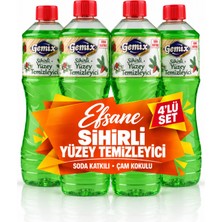 Mr. Bor Soda Katkılı Ultra Güçlü Yeşil Mutfak Banyo Yüzey Temizleyici ve Yağ Sökücü Çam Ormanı Kokulu 4'lü S