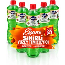 Mr. Bor Soda Katkılı Ultra Güçlü Yeşil Mutfak Banyo Yüzey Temizleyici ve Yağ Sökücü Çam Ormanı Kokulu 5'li S