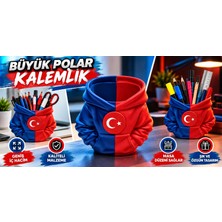YSN Sounds Polar Kalemlik , Bordo Mavi Polar Masa Üstü Kalemlik , Taraftar Polar Görünümlü Masaüstü Kalemlik