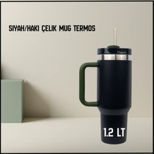 Igloo Uyguna-Yakala 1.2 Lt - Siyah/haki  Çelik Mug TERMOS-ERM.183