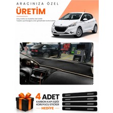 E-BİZ E-Biz Peugeot 208 Eski Uyumlu Torpido Koruma Örtüsü Oto Kılıfı - Siyah-Bej - PE029