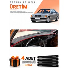 E-BİZ E-Biz Mercedes W201 E-Class 190-190E (1982-1993) Uyumlu Torpido Koruma Örtüsü Oto Kılıfı - S.krmz - MB003