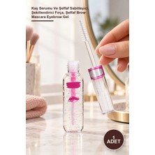 Yenilig 1 Adet Besleyici Çift Taraflı Kaş Maskarası – Kaş Serumu ve Şeffaf Sabitleyici, Şekillendirici Fırça, Şeffaf Brow Mascara Eyebrow Gel