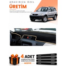 E-BİZ E-Biz Honda Cr-V (1996-2001) Uyumlu Torpido Koruma Örtüsü Oto Kılıfı - Siyah-Bej - HO013