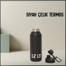 Igloo Uyguna-Yakala 1.2 Lt  Siyah Çelik TERMOS-ERM.198