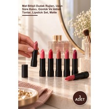 Yenilig 3 Adet Love Matte Ruj Seti – Mat Bitişli Dudak Rujları, Uzun Süre Kalıcı, Günlük ve Iddialı Tonlar, Lipstick Set, Matte