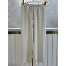 Sentez SZ-5642-T Taş Renk Beli Lastikli Pantolon