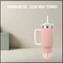 Igloo Uyguna-Yakala 1.2 Lt - Somon/beyaz Çelik Mug TERMOS-ERM.185