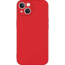 Lopard Apple iPhone 13 Telefon Kılıfı Lansman Kapak Kırmızı Pürüzsüz Yüzey Soft Darbe Korumalı Arka Kapak Koruma