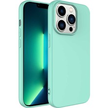 Lopard Apple iPhone 14 Pro Telefon Kılıfı Lansman Kapak Açık Yeşil Pürüzsüz Yüzey Soft Darbe Korumalı Arka Kapak Koruma