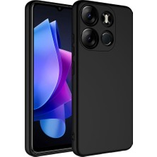 Lopard Tecno Spark Go 2023 Telefon Kılıfı Lansman Kapak Siyah Pürüzsüz Yüzey Soft Darbe Korumalı Arka Kapak Koruma