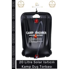 Denguva #sutorbası Portatif Güneş Enerjili Pvc Outdoor Su Çantası 20 Litre Solar Isıtıcılı Kamp Duş Torbası