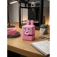 Pembe Tavşan Super Bear Dekoratif Figür 6 cm