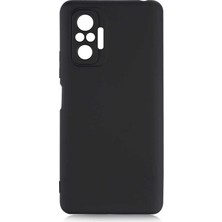 Lopard Xiaomi Redmi Note 10 Pro Telefon Kılıfı Lansman Kapak Siyah Pürüzsüz Yüzey Soft Darbe Korumalı Arka Kapak Koruma