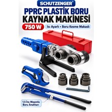 SCHUTZENGER Pprc Plastik Boru Kaynak Makinesi 750W 1,5 Inç Maşonlu Boru Anahtarı ve Boru Kesme Makası YD7012