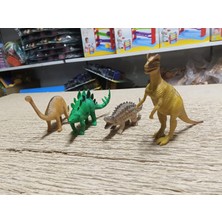 Bengi Store Plastik Oyuncak Dinozor Seti 4 Adet 10 cm ve 15 cm Dinazor Hayvan Figürü