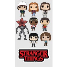 Bsb Stranger Thinks Sticker Telefon Laptop Notebook Tablet Defter Matara Stiker Etiket ST7387