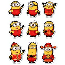 Bsb Minions Sticker Telefon Laptop Notebook Tablet Defter Matara Stiker Etiket ST7422