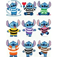 Bsb Stitch Sticker Telefon Laptop Notebook Tablet Defter Matara Stiker Etiket ST7421