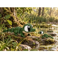Wobbi Wobbı Max Timsah Hareketli Oyuncak – 1 Adet – 13 cm – 3D Baskı