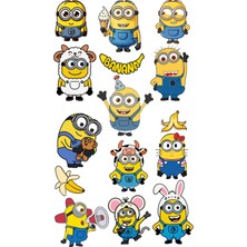 Bsb Minions Sticker Telefon Laptop Notebook Tablet Defter Matara Stiker Etiket ST7417