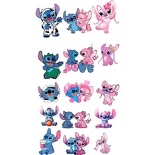 Bsb Lilo And Stitch Sticker Telefon Laptop Notebook Tablet Defter Matara Stiker Etiket ST7452
