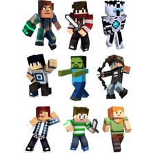 Bsb Mine Craft Sticker Telefon Laptop Notebook Tablet Defter Matara Stiker Etiket ST7406